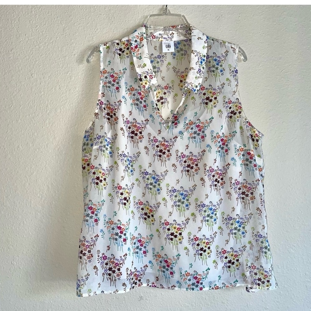 CAbi Essential Floral Blouse #5535